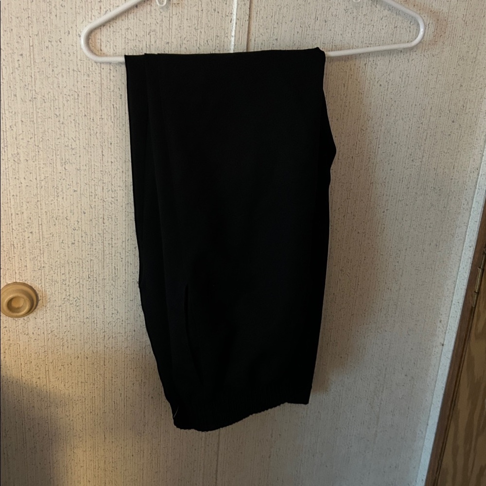 Black Elastic Waist Pants